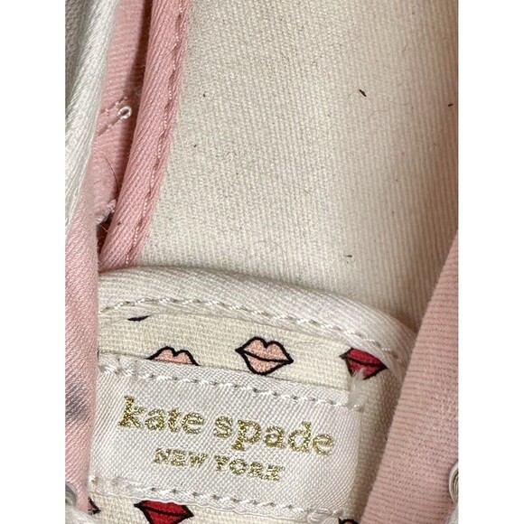 Keds for Kate Spade Lips Pink Red Pattern Sneakers Size 8.5 GUC! - Picture 5 of 7